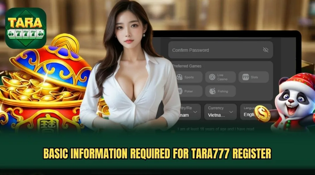 Basic information required for TARA777 Register