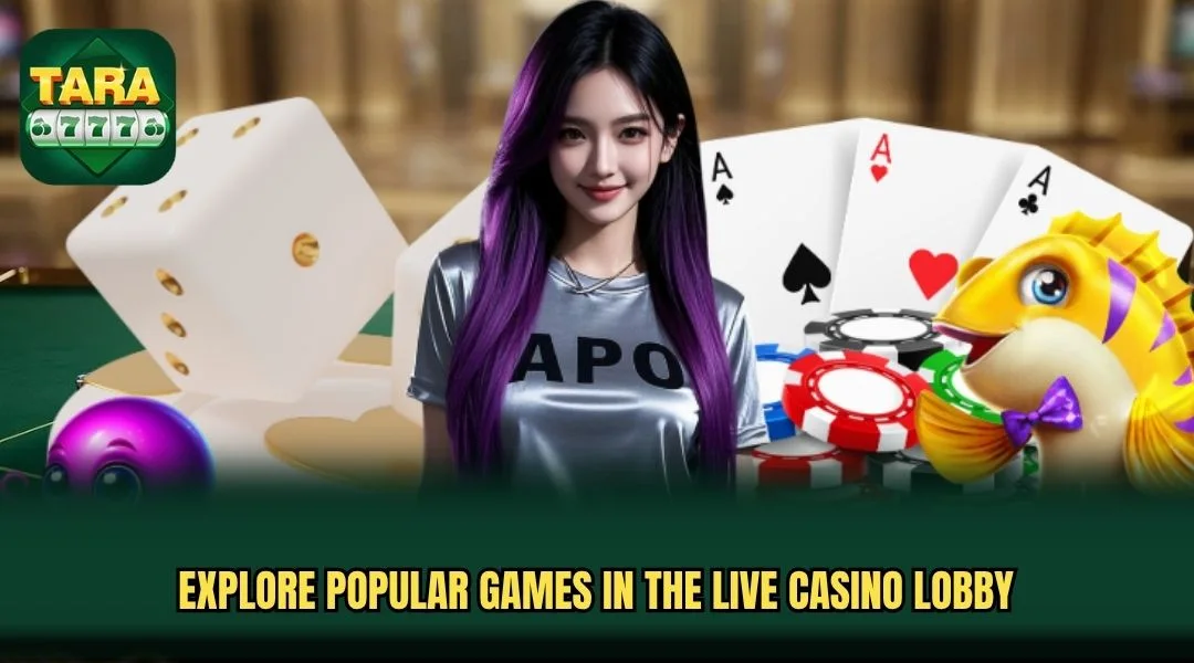 Explore popular games in the live casino lobby Explore popular games in the live casino lobby