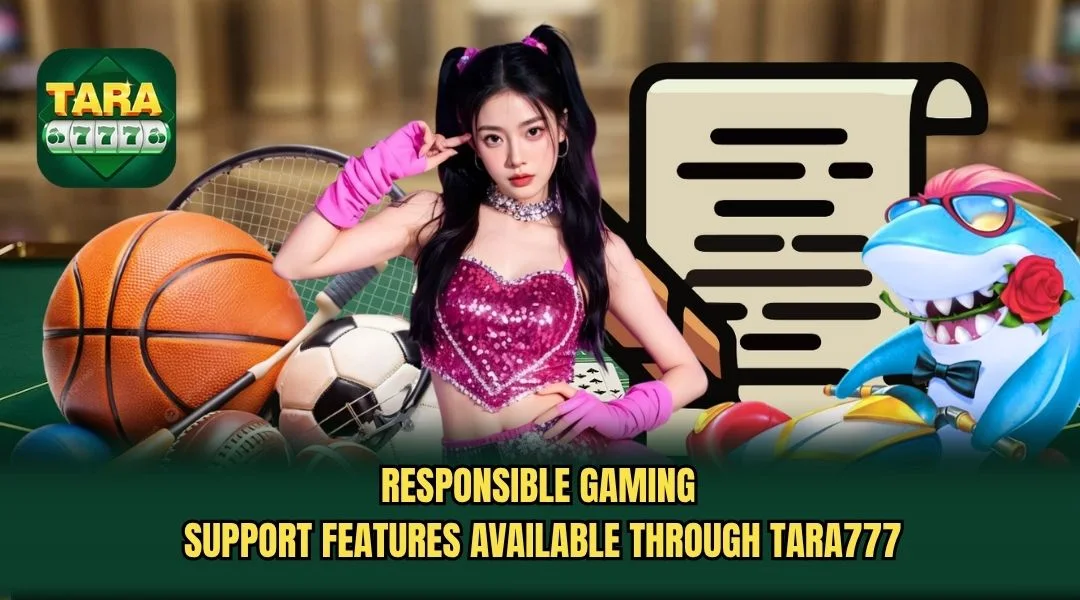 Responsible gaming support features available through TARA777