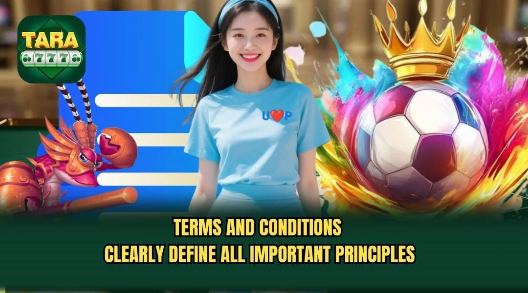 Terms and conditions clearly define all important principles